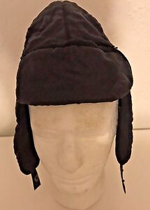 Chapeau d'hiver unisexe noir pour enfant avec volets d'oreille taille unique