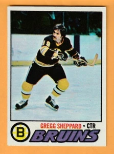 Gregg Sheppard Boston Bruins 1977-78 Topps #95 12F - Imagen 1 de 2