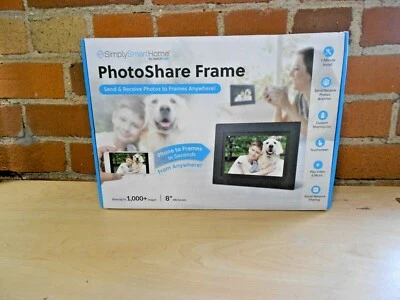 Simply Smart Home PhotoShare 8" Smart Photo Frame w HD 1080P LED Touchscreen-n- - Image 1 of 3