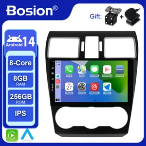 Radio de coche de 9"" para Subaru Forester XV WRX 15-17 Android 14 GPS BT Carplay 8G+256G - Imagen 1 de 12