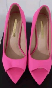 Liliana Heels Gr.7 Plateau Block Rosa Peeptoe Alle Man Made Materialien - Bild 1 von 7