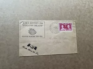 Pitcairn Islands 1939 Special Cover #SG Z54 +HMS Bounty 1789 Cachet +Uncommon - Picture 1 of 2