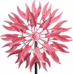 Large Wind Spinner Two-Way Wind Kinetic Outdoor Yard Art Patio Lawn Garden Decor - Picture 1 of 11