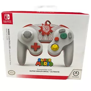 Super Mario Controller Wired Nintendo Switch Gamecube Red Retro Party Smash Bros - Picture 1 of 7