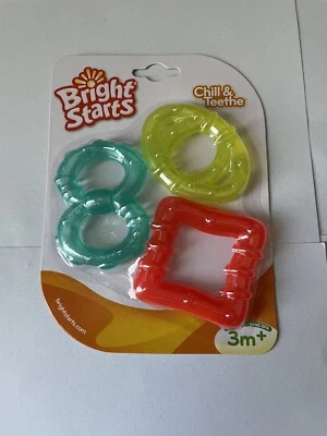 Bright Starts Chill and teethe 3 months teething soothing 2012 sealed - Image 1 of 2