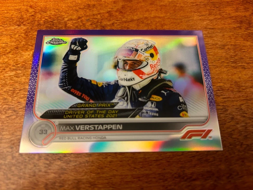 2022 Topps Chrome Formula 1 F1 Max Verstappen Purple Refractor /399 #188 - Image 1 of 3