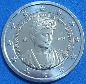 Griechenland - 2 Euro Gedenkmünze 2024 Penolope Delta UNC - Bild 1 von 2