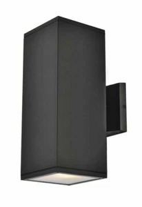 Wall Sconce LED Outdoor Black Porch Walkway Patio Balcony Light Fixture 11.75" - Picture 1 of 8