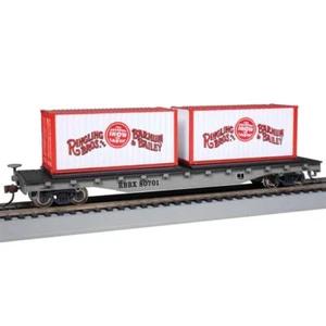 Bachmann 16615 HO Ringling Bros. and Barnum & Bailey - Flatcar with Containers - Picture 1 of 1