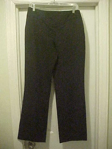 Juniors Size 7 Solid Black Dress Pants By Modern Essentials 31" Inseam - Picture 1 of 6