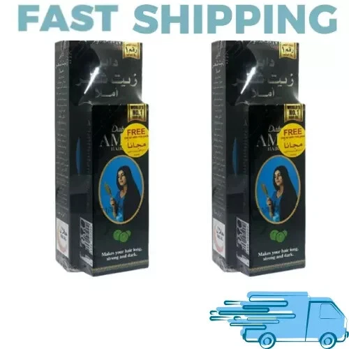 2 X Dabur Amla масло для волос делает ваши волосы длинными, сильными и темными 300 мл + 100 мл бесплатно - Изображение 1 из 1