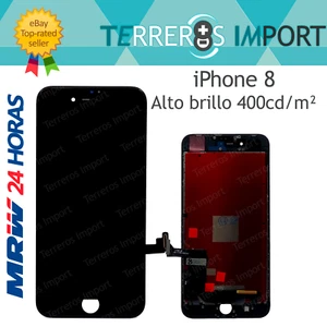Pantalla Completa LCD Display Tactil iPhone 8 A1863 A1905 A1906 Negro Negra - Imagen 1 de 1