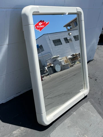 Vintage NOS Allibert Space Age Plastic Medicine Cabinet Mirror 1970s 80s Cover