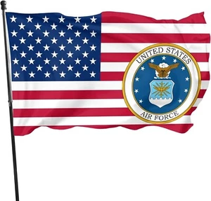 US Air Force Flagge 34x55 in Polyester Riemen Tülle USAF Veteranen amerikanische Flagge - Bild 1 von 5