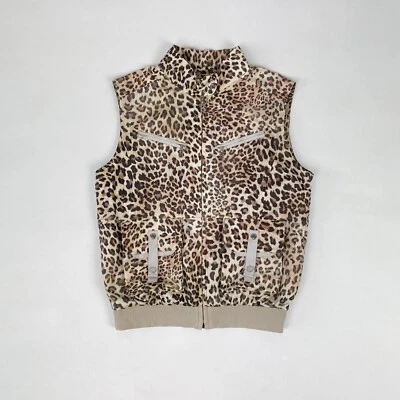 Chaleco con estampado de leopardo Bogner 75495 para mujer talla 36 / EE. UU. 6 vintage Y2k Foto 1 de 4