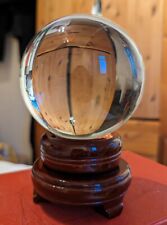 100mm Crystal Ball With Mahogany Stand