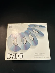 Apple - DVD-R Rohlinge Discs Medien 3er Pack 2x Geschwindigkeit M8405ZM/A Neu Versiegelt Blau Vintage - Bild 1 von 13