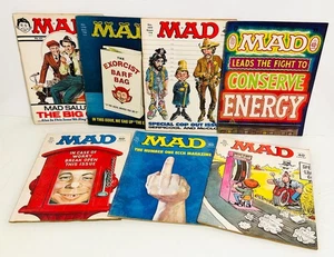 Lot of 7 Vintage MAD Magazines 1974 (#165–171) Classic Satire Alfred E. Neuman - Picture 1 of 24