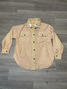 Free People Damen große Rubin Jacke Jacke Jacke hellrosa hellbraun Boho distressed neu mit Etikett - Bild 1 von 8