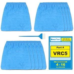 10 Pack VRC5 Cloth Filters for Most Vacmaster 4 to 16 Gallon Wet/Dry Vacuums. - Picture 1 of 5