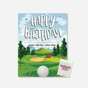 Golf Birthday Card by KushKards - Picture 1 of 2