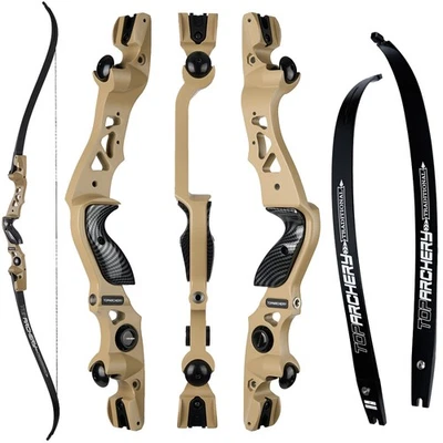 Arco recurvo de derribo ILF 62" 25-60 lb tiro con arco caza flechas de carbono tiro diestro Foto 1 de 4