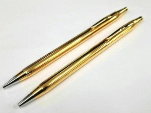 CROSS Classic Century 18KT Gold-Filled Ballpoint Pen & 0.5mm pencil Set New - Picture 1 of 14