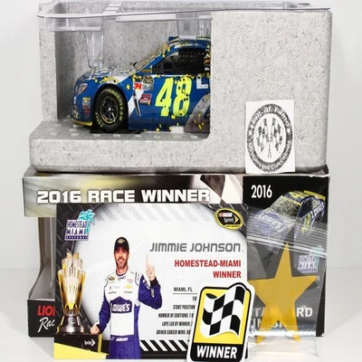 Jimmie Johnson 2016 Action #48 Homestead Race Win Lowe's Chevy/1.477 hecho raro Foto 1 de 4