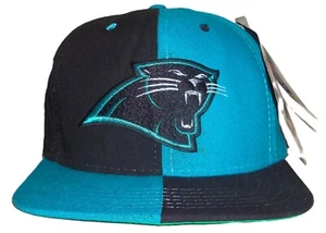 NEW VTG 90's CAROLINA PANTHERS NFL AMERICAN NEEDLE QUAD BACK SPELL SNAPBACK HAT - Picture 1 of 5