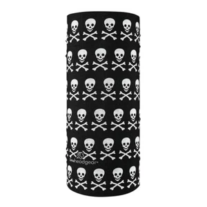 Zan Headgear T113 Skull and Crossbones Black Motley Tube/Neck Warmer - Bild 1 von 1