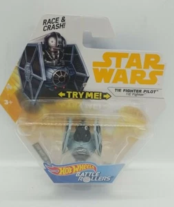 Hot Wheels Star Wars TIE FIGHTER PILOT Battle Rollers Race & Crash Die Cast Fast - Picture 1 of 3