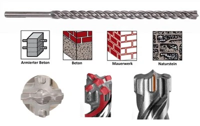 Projahn ROCKET 5 Hammerbohrer SDS-max -alle Durchmesser- Vierschneider 5-Cutter - Bild 1 von 4