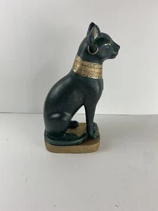 Diseño Toscano Gato Egipcio Diosa Bastet Estatua: Bastet con Pendientes Estatua - Imagen 1 de 11
