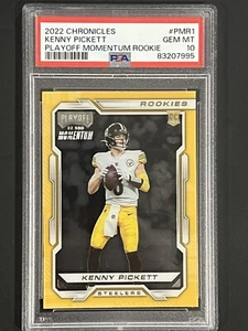 2022 Chronicles Playoff Momentum Kenny Pickett RC #PMR1 Steelers PSA 10 Gem Mint - Picture 1 of 11