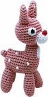 Knit Knacks Rudy the Reindeer Organic Cotton Small Dog Toy (Cleaning Teeth)