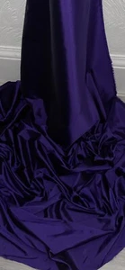 1m Two Tone Cadbury Purple Taffeta Fabric 58" Superior bridal wear Quality - Picture 1 of 3