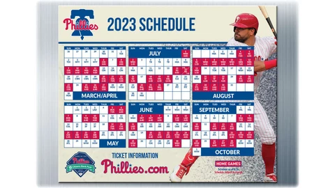 PHILLIES 2023 MAGNET MAGNETIC SCHEDULE Kyle Schwarber 9/25/21 SGA Cover