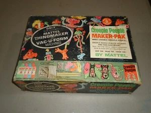 VINTAGE 1965 MATTEL CREEPLE PEEPLE PEOPLE MAKER PAK 5 MOLDS ORIG BOX TOY # 4472 - Picture 1 of 6