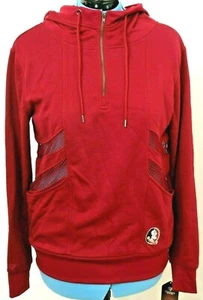 FSU Florida State Seminoles Maroon Colosseum 1/4 Zip Pullover Hoodie Women's M - Picture 1 of 9