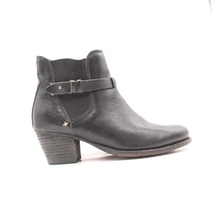 Rag & Bone Durham Ankle Boot Bootie Women’s 9.5 Black Leather Block Heel Moto - Picture 1 of 11