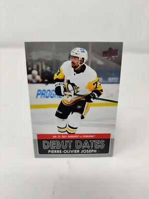 2021-22 Upper Deck Series 1 Debut Dates #DD-10 Pierre-Olivier Joseph - Image 1 of 2