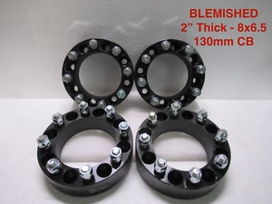 4pcs 2" 8x6.5 130mm Bore Wheel Spacers For Ford F-250 F-350 Dodge Ram 2500 3500 - Picture 1 of 16