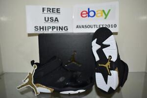 Jordan Flight Club '91 Toddler Basketball Shoes 555330 031 Black/Metallic Gold