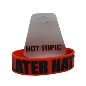 "Later Hater" Silicone Bracelet from Hot Topic #B2191 - Picture 1 of 1