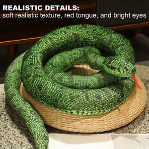 Snake Stuffed Animal 110cm Ultra Soft Large Snake Plush Toy Stuffed Charming - Picture 1 of 10