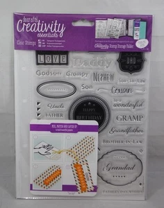 Männliche Familie DoCraft durchsichtig Acryl Stempel Blatt Set Kreativität Essentials A5 36 Stck. - Bild 1 von 2