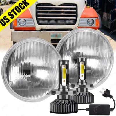 Faros LED redondos de haz alto/bajo para camiones de volteo Mack Granite CV713 2 piezas 7 pulgadas Foto 1 de 4