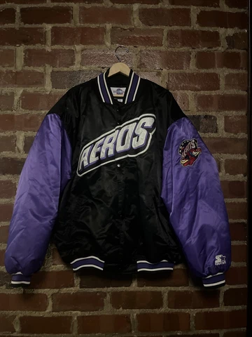 Vintage Akron Aeros Starter Jacket Cleveland Indians Guardians Adult XXL Rare Cover