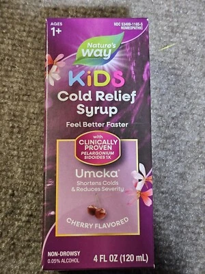 NATURES WAY KIDS COLD RELIEF SYRUP  EXP:10/25 - Image 1 of 2