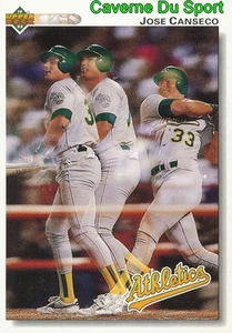 333 JOSE CANSECO OAKLAND ATHLETICS BASEBALL CARD UPPER DECK 1992 - Picture 1 of 1